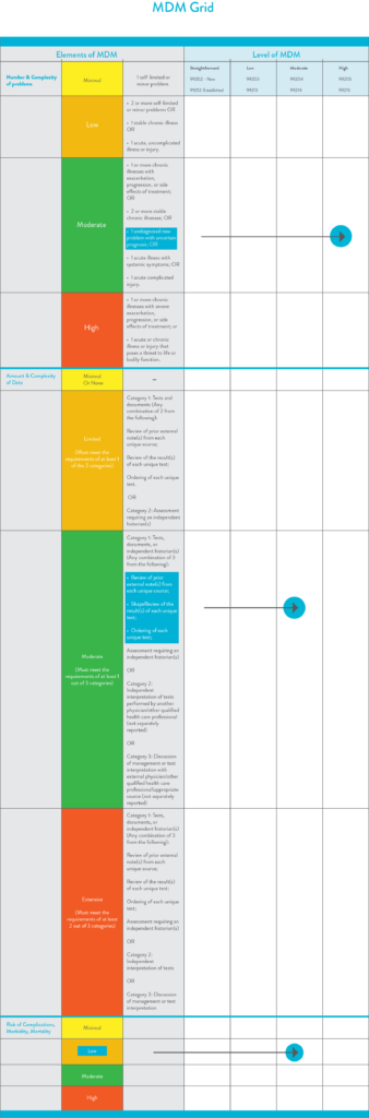 Evaluation & Management (E/M) Codes Cheat Sheet | Cosentus