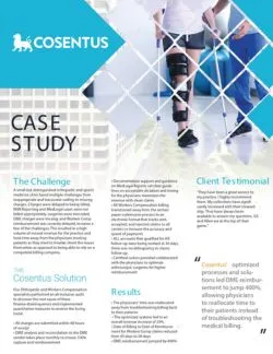 cosentus case study orthopedic